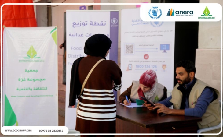 توزيع 6000 طرد غذائي مقدم من برنامج الأغذية العالمي بالشراكة مع مؤسسة انيرا