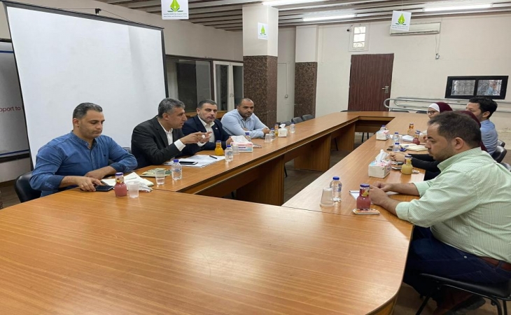 مجموعة غزة تستقبل وكيل مساعد وزارة التنمية أ. أكرم الحافي