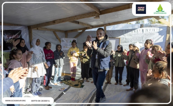 Gaza Culture and Development Group (GCDG) conducted field visits aimed at providing psychosocial support sessions for children